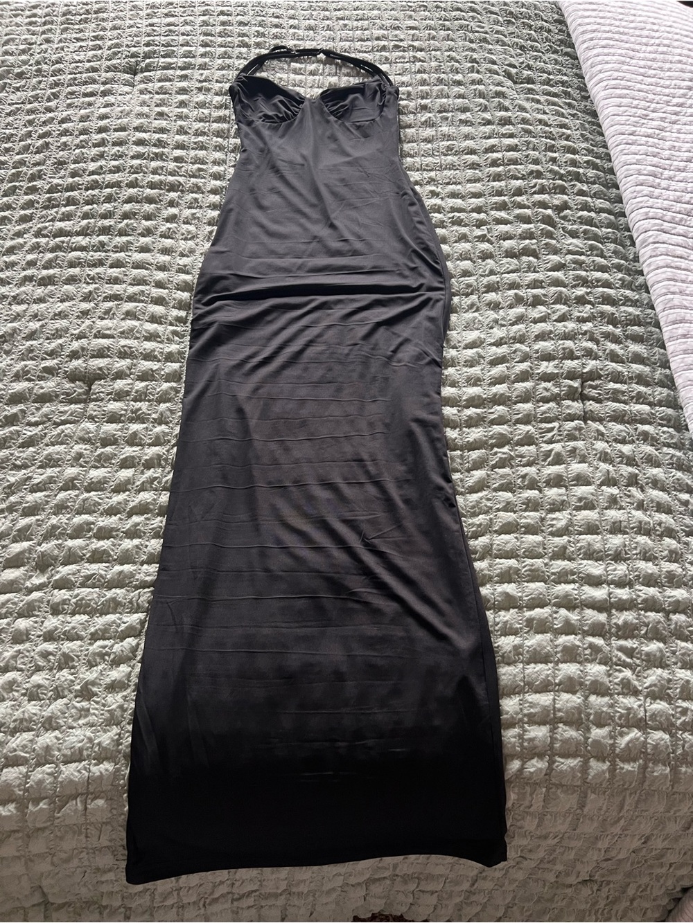 Princess Polly Black Halter Maxi Dress